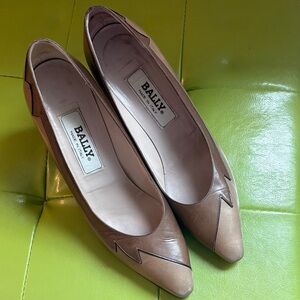 Bally Women's Beige Leather Heels